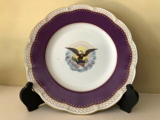 Abraham Lincoln Commemorative White House China Plate (10.  5 ")