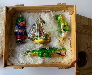 Peter Pan Christmas Ornaments Box Set Polonaise Kurt Adler 4 Pc