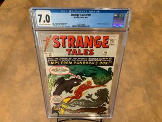 Strange Tales 109 Cgc 7.  0 Ow/w Pages 1st Circe Eternals Kirby 1963