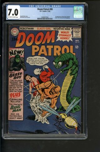 Doom Patrol 99 Cgc 7.  0 Nov 1965 Dc 1st Beast Boy Logan Changeling