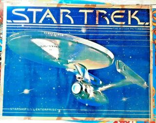 1979 STAR TREK MOTION PICTURE U.  S.  S ENTERPRISE POSTER VINTAGE 22 