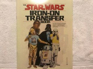 Vintage 1977 The Star Wars Iron - On Transfer Book Collector’s Item