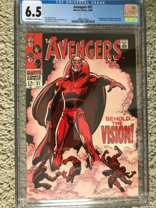 Avengers 57 Cgc 6.  5 - 1st Appearance Vision Key Issue
