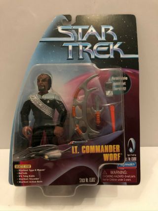 Star Trek Tng Playmates Lt.  Commander Worf Target Exclusive 1999 Rare