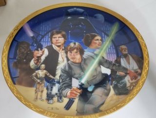Star Wars 10th Anniversary Commemorative Plate