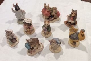 Border Fine Arts The World Of Beatrix Potter Set Of 9 Figurines - Peter Rabbit