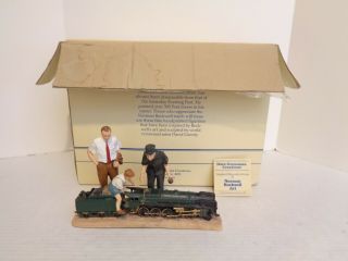 1989 Dave Grossman Creations Norman Rockwell Locomotive Train Figurine