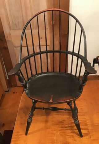 Salesman Sample Bow Back Windsor Chair River Bend Chair Westchester Oh 13 5/8”