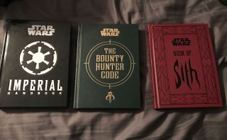 Star Wars Book Of Sith,  The Bounty Hunter Code,  Imperial Handbook - 3 Books