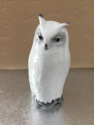 Royal Copenhagen Porcelain White Owl Figurine 155 Rare