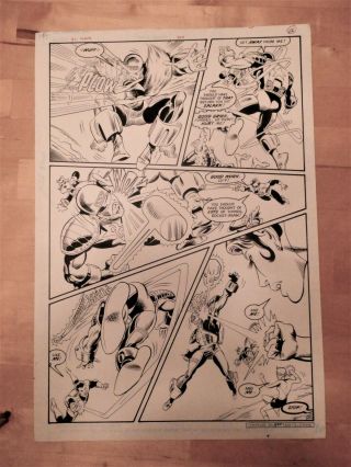 Retro 70s Green Lantern Corps Art Page Issue 208 Page 26 By Joe Staton