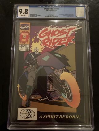 Ghost Rider 1 (may 1990,  Marvel) Cgc9.  8