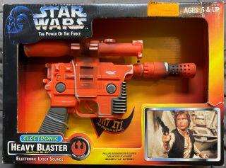 Star Wars Han Solo Heavy Blaster Blastech Dl - 44 Gun The Power Of The Force Potf