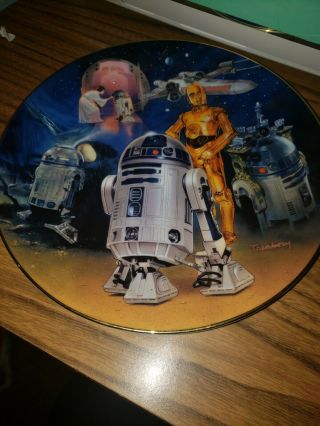Star Wars Hamilton Plate R2 - D2 Heroes And Villians No Chips Or Cracks 1388b