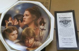 Star Wars Hamilton Plate Princess Leia Heroes And Villians No Chips Or Cracks