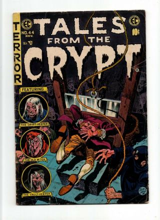 Tales From The Crypt 44 Vintage Ec Comic Horror Decapitation Cover Guillotine