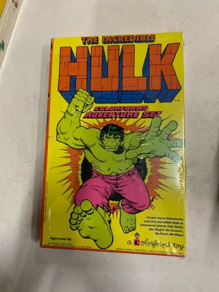 Vintage 1978 The Incredible Hulk Colorforms Toy Mib Marvel