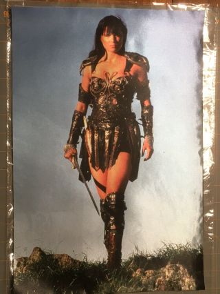 Xena Warrior Princess Sword Silk Fabric Photo Cloth Wall Poster 10 7/8 " X 16 "