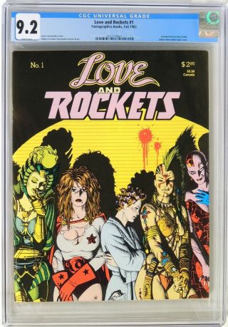 D156 Love And Rockets 1 Fantagraphics Cgc 9.  2 Nm - (1982) Scarce Self - Published
