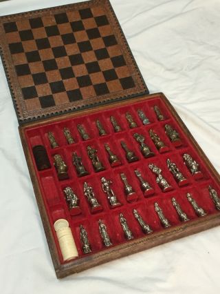 Hand Crafted Vintage Chess Set Made In Italy