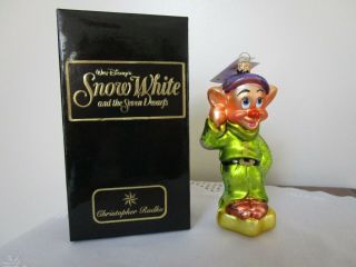Christopher Radko Disney Snow White And The Seven Dwarves Dopey Ornament 1997