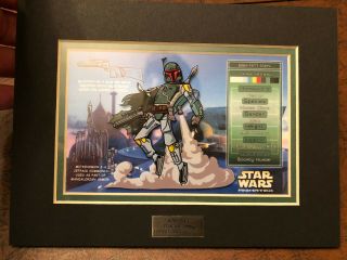 Star Wars Boba Fett Character Key Acme Archives Animated Cell 847/1000