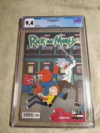Rick And Morty 1 Cgc 9.  4 White Pages 4/15 Oni Press 1st Print Nm