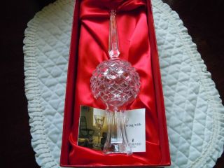 Vintage Waterford Crystal " Lismore " Christmas Tree Topper With Box