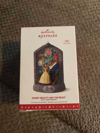 Hallmark Keepsake Ornament Disney’s Beauty And The Beast 25th Anniversary 2006