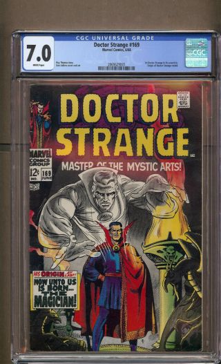 Doctor Strange 169 Cgc 7.  0 Wp 1st Doc Strange In His Own Title