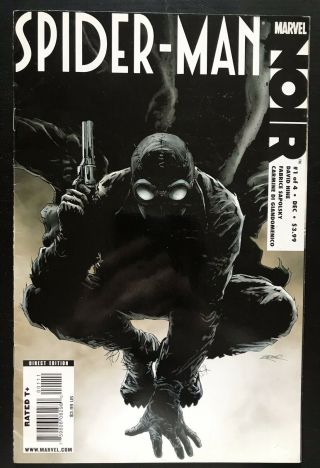 Spiderman Noir 1 First Printing 2009 Marvel Comic 1st Noir Into The Spider - Verse