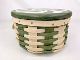 Longaberger 2009 Tree Trimming Green Peppermint Twist Basket Combo Complete 3