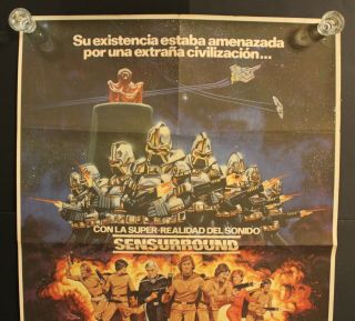 1979 Galactica THE CYLON ATTACK movie poster Spanish vintage 97 x 69 cm HUGE 2