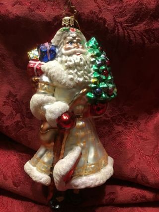 Vintage Christopher Radko Santa Ornament