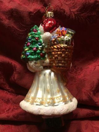 Vintage Christopher Radko Santa ornament 2