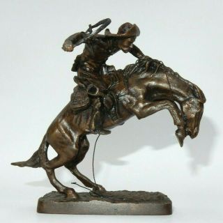 Franklin " The Broncho Buster " Official Frederic Remington Art Museum Figure