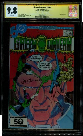 Green Lantern 194 Cgc 9.  8 Ss Auto/ Joe Staton 1st Reappearance Of Guy Gardner