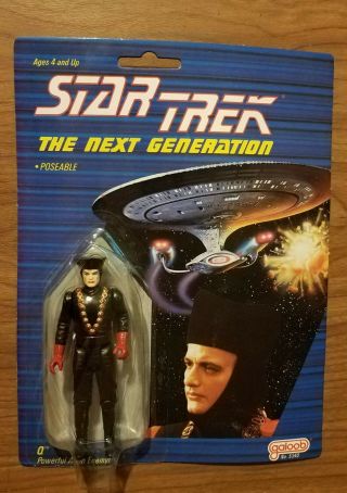 Star Trek Next Generation Q Action Figure Powerful Alien Enemy Galoob 1988