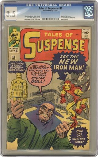 Tales Of Suspense 48 Marvel Comics Cgc 3.  5 1963 Ironman Outfit Classic