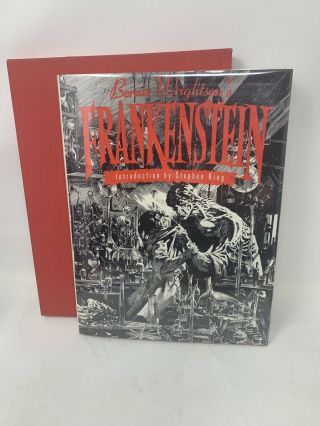 Bernie Wrightson Frankenstein Autographed Hc Slipcase Nm,  Rare Find