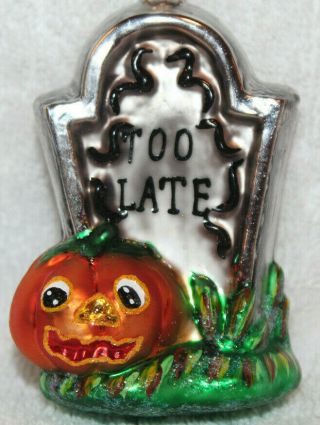 Christopher Radko Glass Halloween Ornament SPIRITS RISING 2 - Part Ghost Grave 3