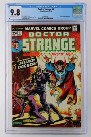 Doctor Strange 5 - - Cgc 9.  8 Nm/mt - Marvel 1974 - Silver Dagger App