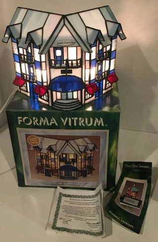 1994 Forma Vitrum Thompson’s Drug Store Vitreville Hand Crafted Stained Glass
