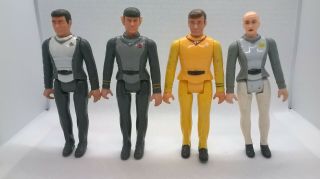 Mego Ppc 1979 Star Trek Motion Picture 3.  75 " Figures Kirk Spock Dr Bones Llia