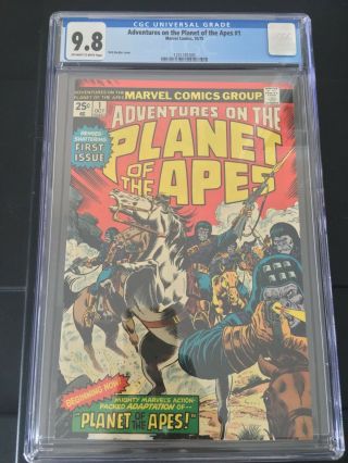 Marvel Comics Adventures On The Planet Of The Apes 1 1975 Cgc 9.  8
