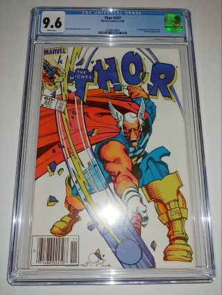 Thor 337 - Cgc 9.  6 White Pages - 1st Beta Ray Bill Appearance