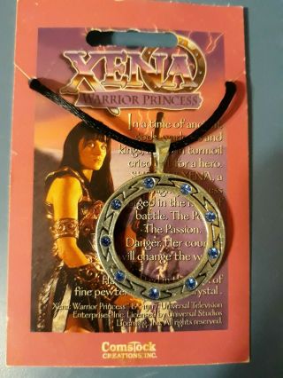 Xena Warrior Princess Chakram Necklace Comstock Creation Entertainment Inc