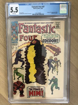 Fantastic Four 67 Cgc 5.  5 1967 2011150009 1st App.  Him (warlock)