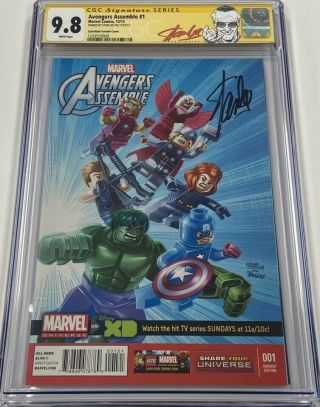Marvel Avengers Assemble 1 Lego Variant Signed By Stan Lee Cgc 9.  8 Ss Red Label