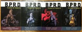 Bprd Plague Of Frogs Vol.  1 - 4 Hc Set; Vol.  1 Signed,  Sketched By Mignola